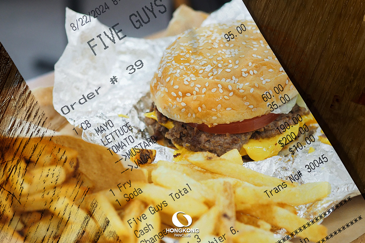 FIVE GUYS ฮ่องกง